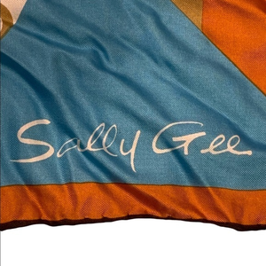 Vintage‎ Sally Gee Silk Scarf